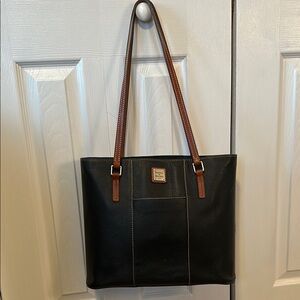 Dooney & Bourke Black Leather Tote Bag